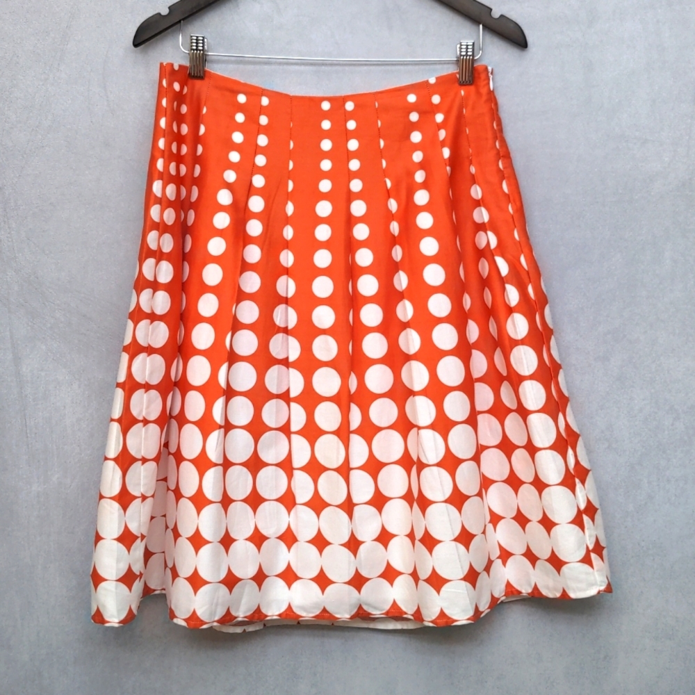 Cato Orange and White Graduated Dots Size 10